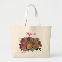 "Kärlek Blooms" Tote Bag Jumbo Tygkasse