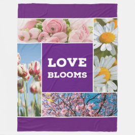 Kärlek Blooms Ull Throw Blanket Fleecefilt