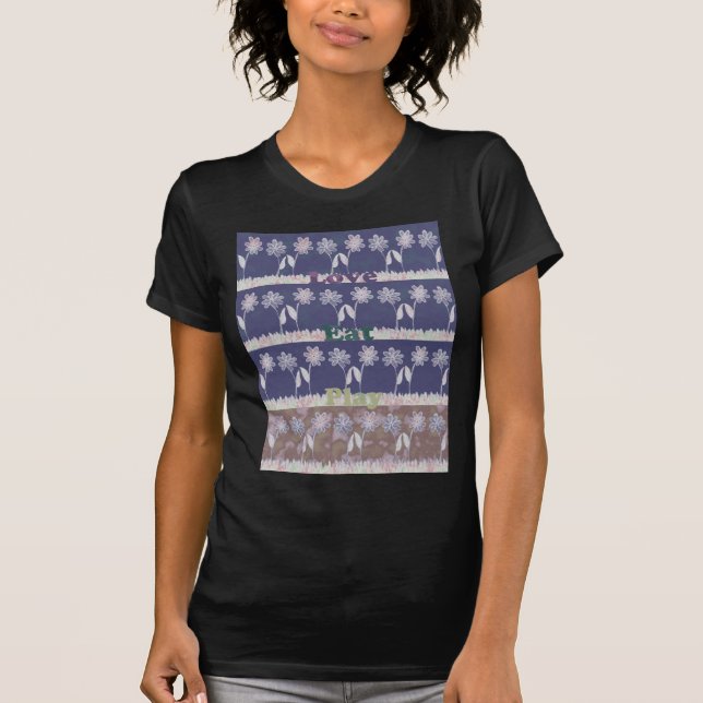Kärlek Blue Baby Shower färg.png T-shirt (Framsida)