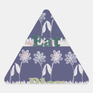 Kärlek Blue Baby Shower färg Triangelformat Klistermärke