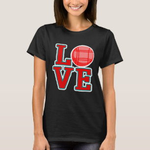 Kärlek Bocce Boll Bocce Boll T Shirt