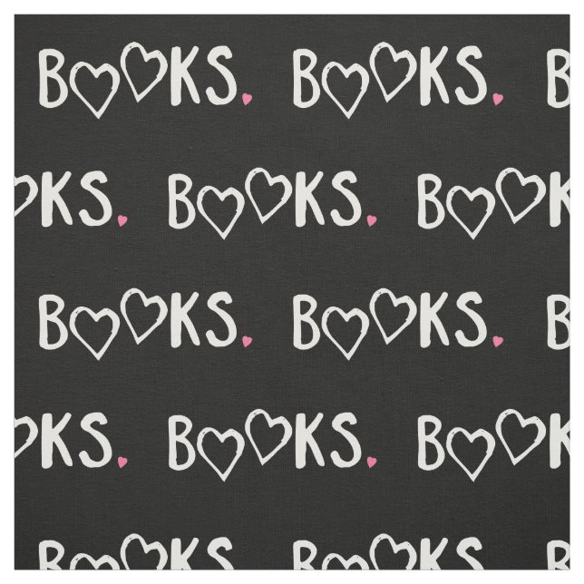 Kärlek bokar rosa hjärtor tyg (Provkarta)