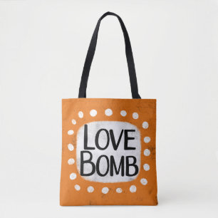 Kärlek Bomb Tote Bag Tygkasse