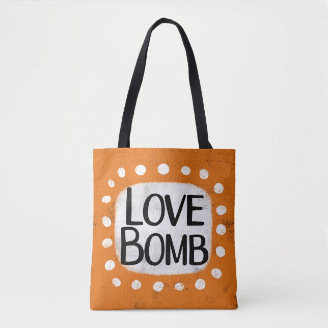 Kärlek Bomb Tote Bag Tygkasse (Framsida)