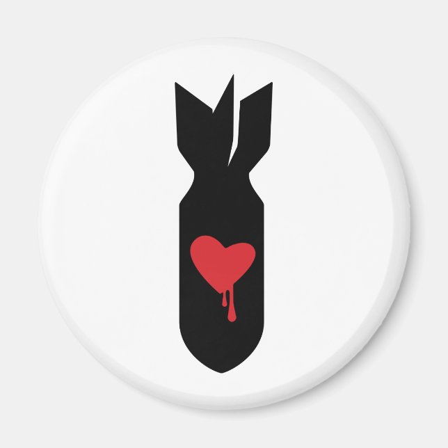 Kärlek Bomber Magnet (Framsidan)