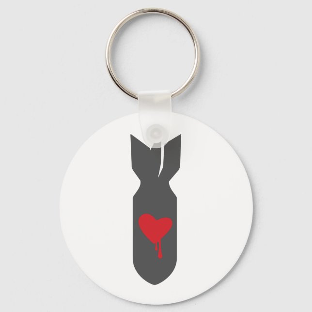 Kärlek Bomber Nyckelring (Framsida)