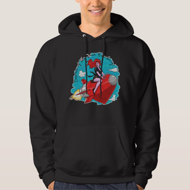 Kärlek Bomning Hoodie (Framsida)