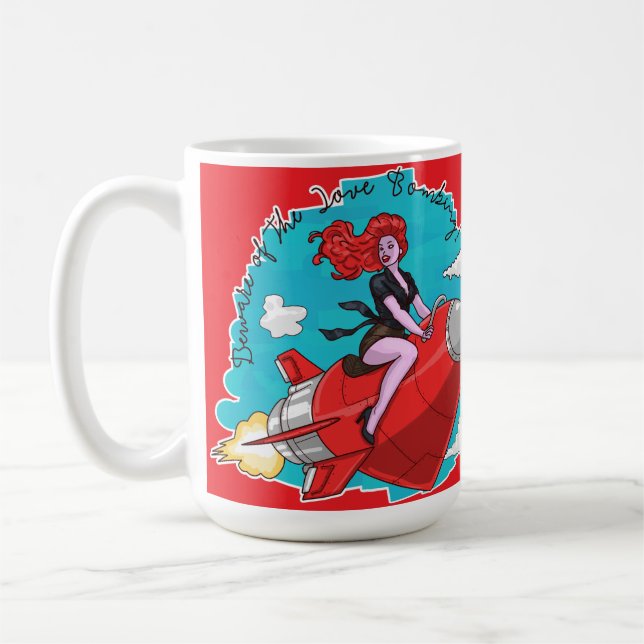 Kärlek Bomning Kaffemugg (Vänster)