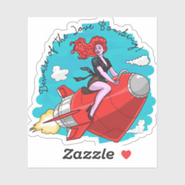 Kärlek Bomning Klistermärken