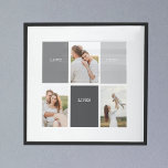 Kärlek bor här | Tre foto-familjegåvor Poster<br><div class="desc">Att presentera en hjärtefråga och en personlig gåva som firar familjens innersta väsen, med ett vackert grått ram, försedd med ett träffande citat "Kärlek Lives here" och tre omhuldade foton. Varje gång mottagaren får en glimt av denna anmärkningsvärda gåva kommer deras hjärta att fyllas med fräcka minnen och en djup...</div>