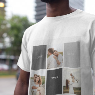 Kärlek bor här   Tre foto-familjegåvor T Shirt