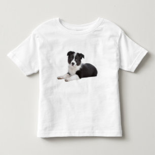 Kärlek Border Collie Valp T-Shirt för Småbarn