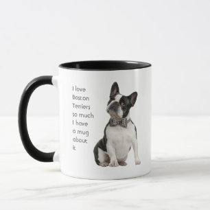 Kärlek Boston Terriers Hundar så mycket Roligt cit Mugg