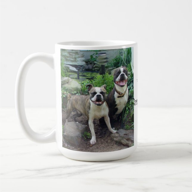 Kärlek Boston Terriers, Mugg (Vänster)