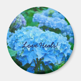 Kärlek botar! magnet Blå Hortensia Blommor Trädgår