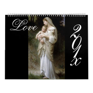Kärlek, Bouguereau DIY-kalender Kalender