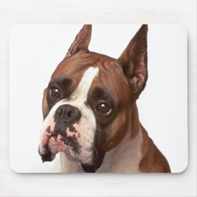 Kärlek Boxer Valp Hund Musmatta (Framsidan)