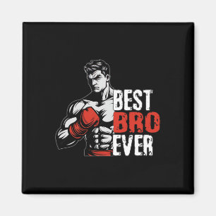 Kärlek Boxing Bro Shirt Boxing Älskare för Boxer B Magnet