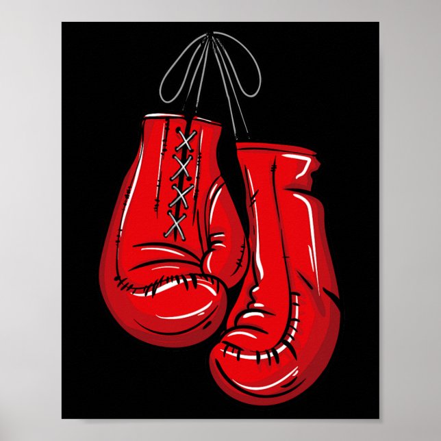 Kärlek Boxing-handskar för påfyllnadsgåvor Poster (Framsidan)