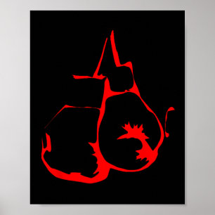 Kärlek Boxing Manar Shirt Boxing Älskare for Women Poster