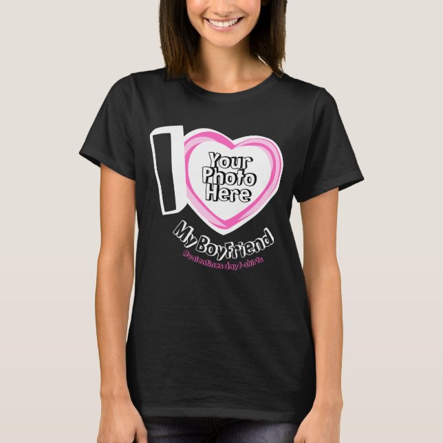 Kärlek Boyvän med Photo Newly Weds Bff T Shirt (Framsida)