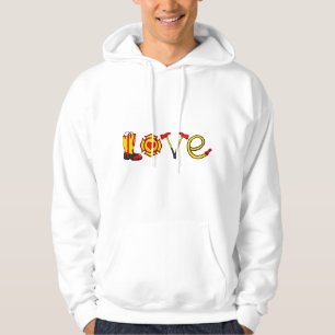 Kärlek Brandman Räddare Brand Räddning Brandbil Gi Hoodie
