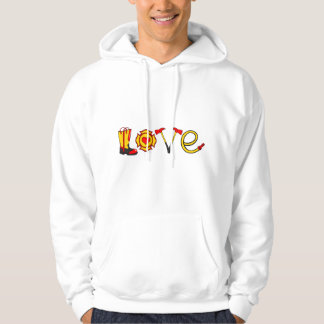 Kärlek Brandman Räddare Brand Räddning Brandbil Gi Hoodie