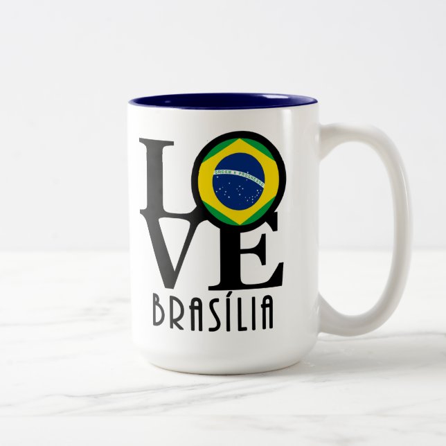 KÄRLEK Brasilia 15oz Två-Tonad Mugg (Höger)