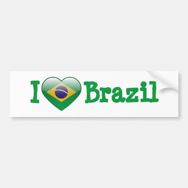 Kärlek Brasilien Bildekal (Framsidan)