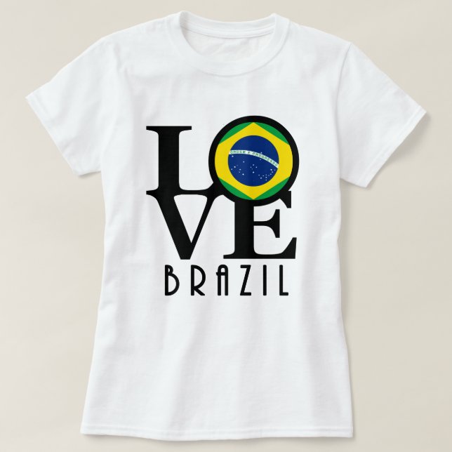 KÄRLEK Brasilien (framsida) T Shirt (Design framsida)