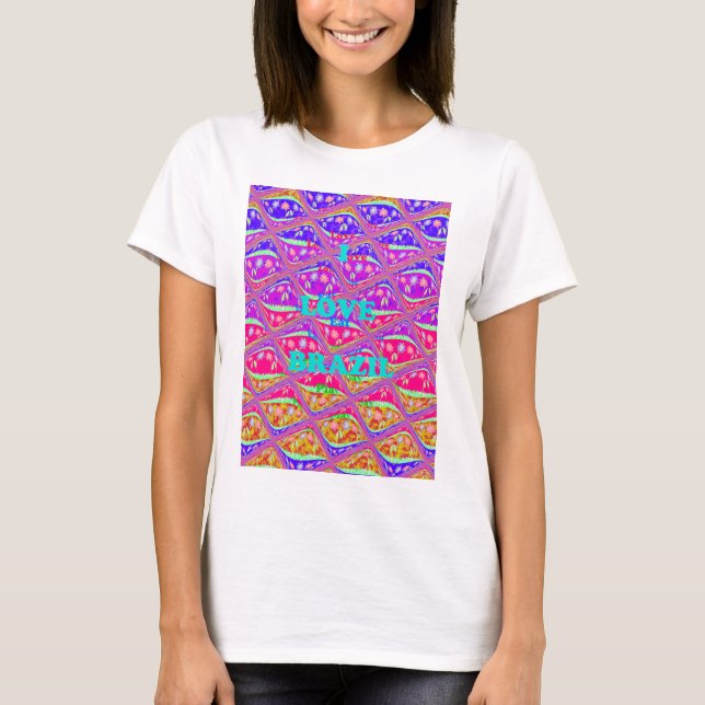 Kärlek Brasilien.png T-shirt (Framsida)