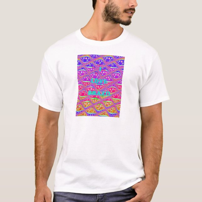 Kärlek Brasilien.png Tee (Framsida)