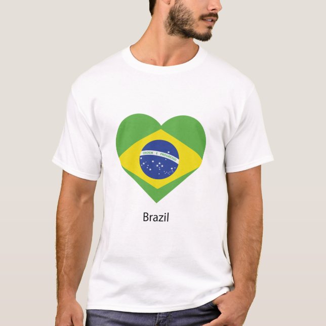 Kärlek Brasilien T Shirt (Framsida)