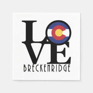 KÄRLEK Breckenridge Colorado Pappersservett