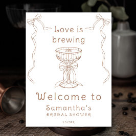 Kärlek breder ut sig Hand plockade Möhippa Välkomm Poster