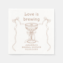 Kärlek breder ut sig över Hand plockade Möhippa Pappersservett