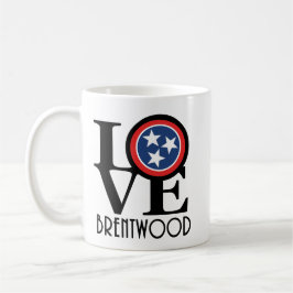 KÄRLEK Brentwood Tennessee 11oz Kaffemugg