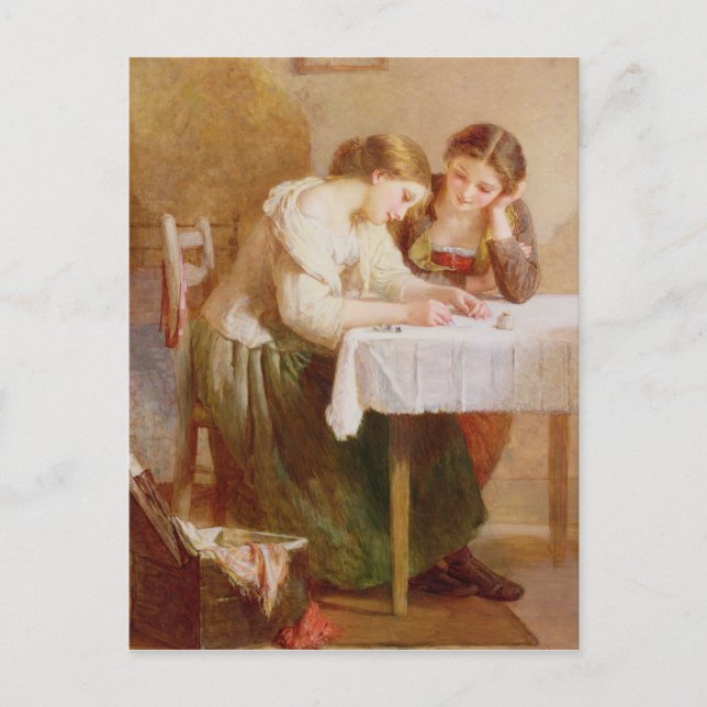Kärlek Brev, 1871 Vykort (Framsida)