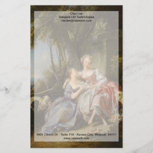 Kärlek Brev av François Boucher Brevpapper