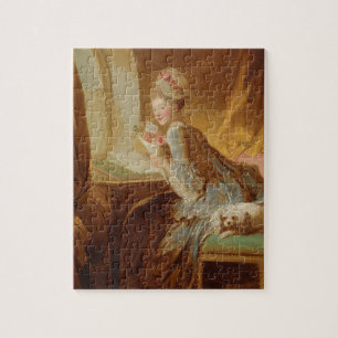 Kärlek Brev av Jean Honoré Fragonard Pussel