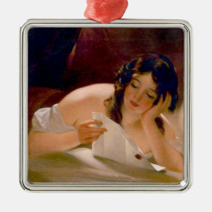 Kärlek Brev (av Thomas Sully) Julgransprydnad Metall