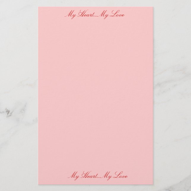 Kärlek Brev Brevpapper (Framsida)