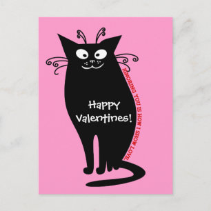 Kärlek brev från min katt helg vykort