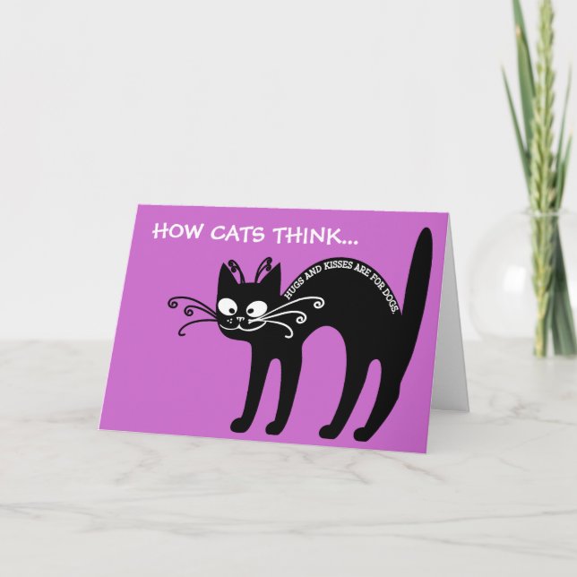 Kärlek brev från min katt: kattetiquett helgkort (Framsida)