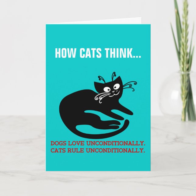 Kärlek brev från min katt: utbildning i lyhördhet helgkort (Framsida)