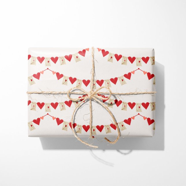 Kärlek Brev Garland Presentpapper (Skapare uppladdad)