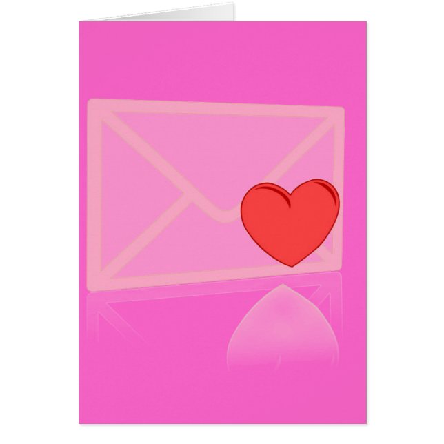 Kärlek Brev Hälsningskort (Framsidan)