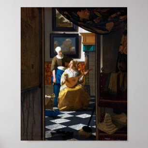 Kärlek Brev, Johannes Vermeer Poster