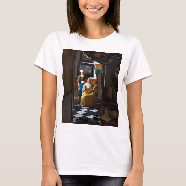 Kärlek Brev, Johannes Vermeer T Shirt (Framsida)