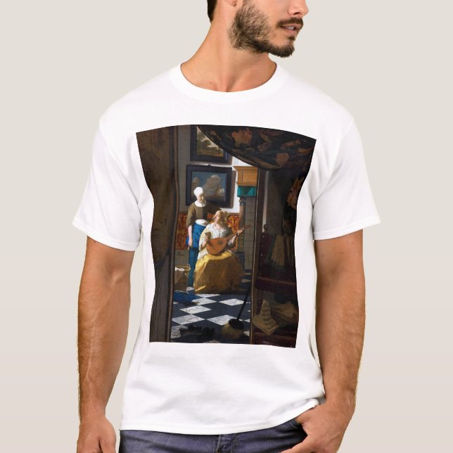 Kärlek Brev, Johannes Vermeer T Shirt (Framsida)